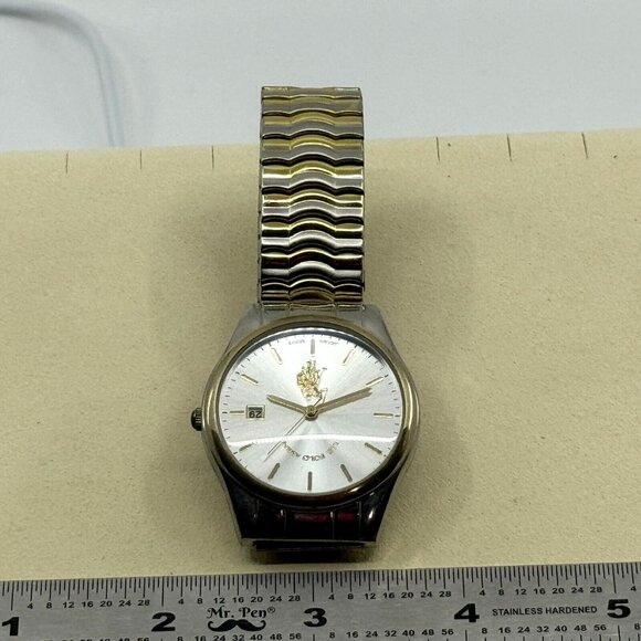 PRECISION by GRUEN 40mm Analog Wrist Watch, Two Tone Black/Gold - Picture 15 of 17